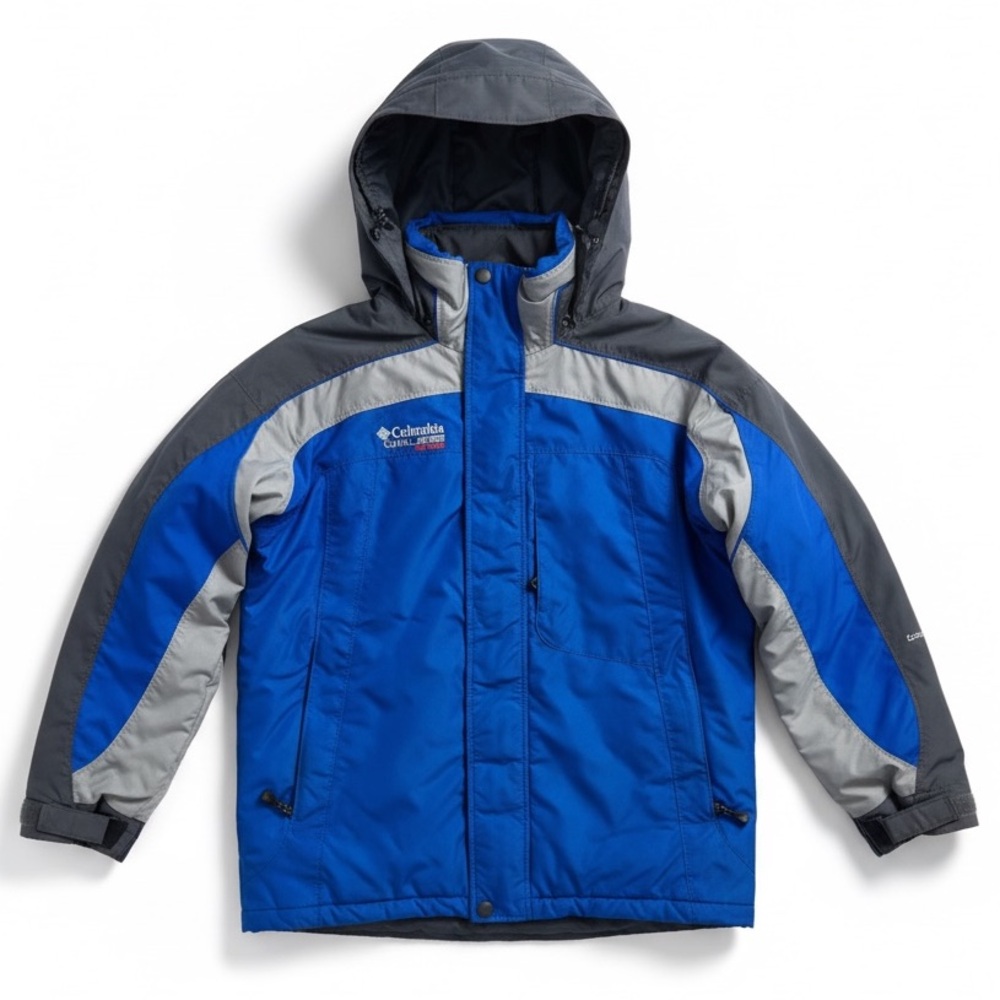 Columbia Challenge Series Vintage Ski Jacket Y2K 2003 Blue Gray Medium